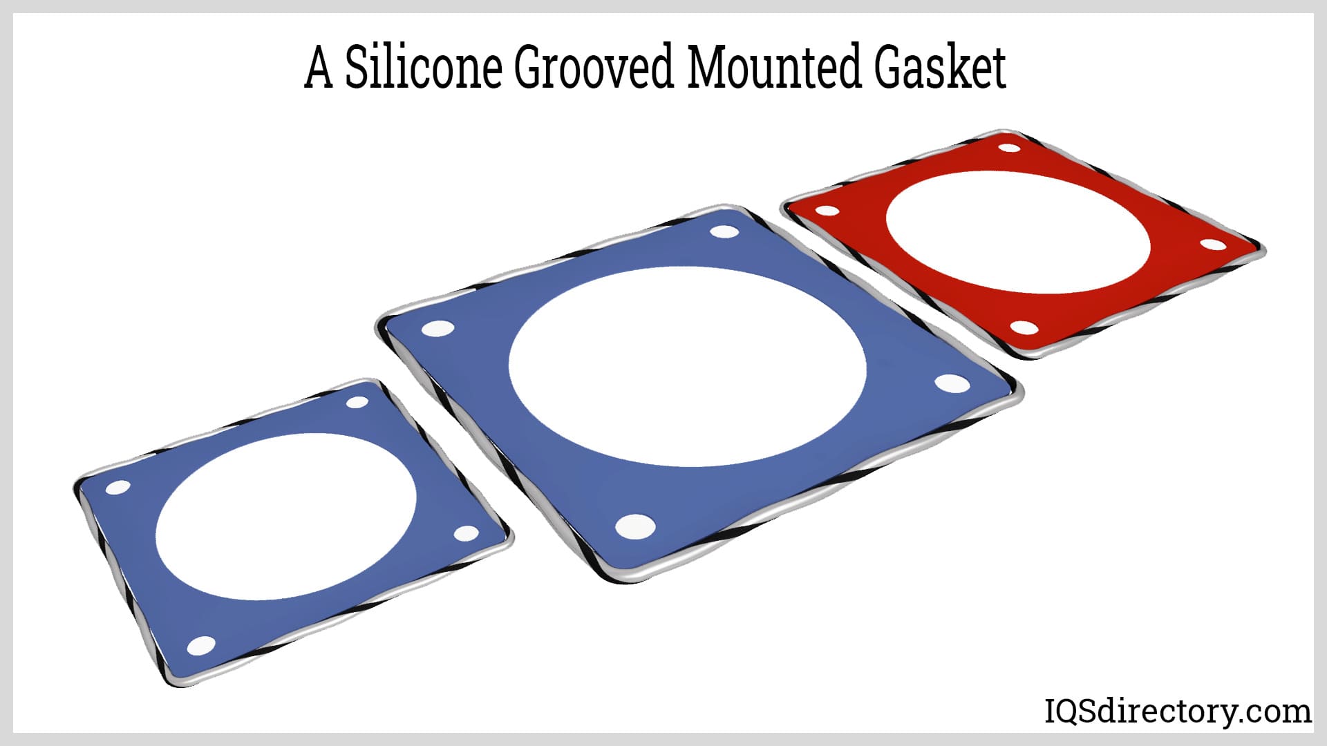 A Silicone Grooved Mounted Gasket